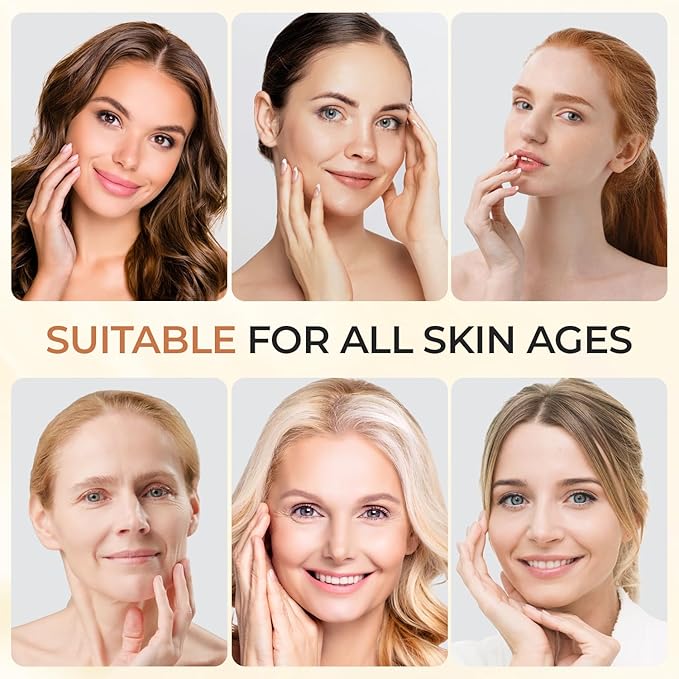 Super Vitamin C Serum for Women - Hydrating Anti-Aging with Vitamin C Caffeine - Facial Skin Care Over 50 60 70, Firming, Lifting, Smoothing 50ml
