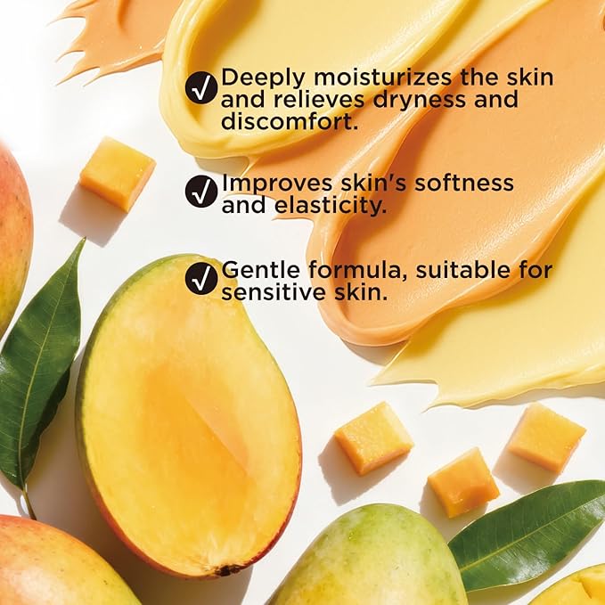 Mango Whipped Body Butter, Shea Body Butter for Women Dry Skin, Natural Mango Lotion for Body Moisturizer-Deep Moisturizing and Softening-6.8 floz(200ml)