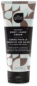 All Good Hand & Body Lotion - Moisturizing Organic Lotion for Dry Skin, Hands & Body - Essential Oils, Calendula, Cocoa Butter - Non-Greasy Body Butter, 6 fl oz (Coconut)