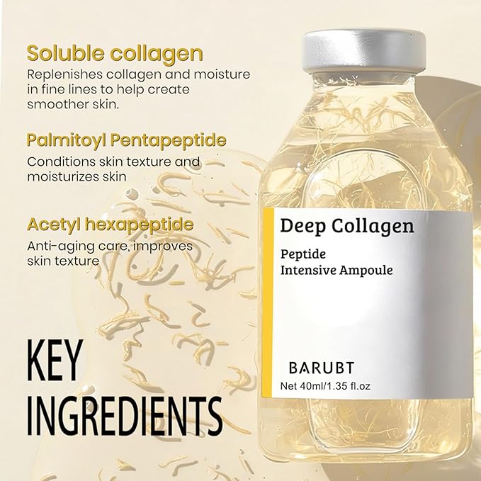 Silk Peptide Intensive Lifting Ampoule 40ml, Korean Anti-Aging Serum for Face with Collagen & 30 Peptide Complex, Skincare Serum for Smoother, Glowing Skin (2Pcs)