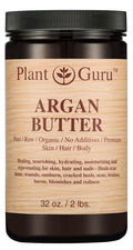 Argan Butter 32 oz. 100% Pure Raw Fresh Natural Cold Pressed. Skin Body and Hair Moisturizer, DIY Creams, Balms, Lotions, Soaps.
