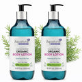 Organic Body Lotion for Women & Men, Cosmos Certified Daily Lotion, Sensitive Skin Lotion, Deep Hydration for Dry, Rough & Sensitive Skin Types, Lightweight, Rosemary Tea Tree 33.8 Fl Oz