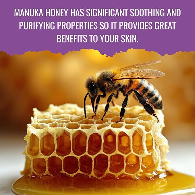 Retinol Manuka Honey Eye Cream with Retinyl Palmitate, Vitamin A, Kiwi Fruit Extract & Coenzyme Q10 | Sweet Almond Oil | Carefully formulated to keep your eyes bright and healthy!