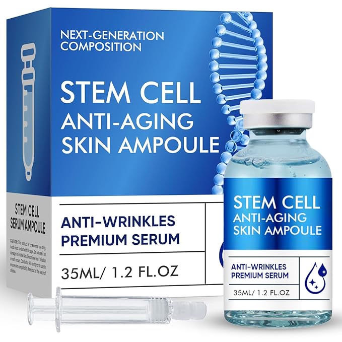 Stem Cell Anti-Aging Serum - Advanced Plant-Cell Extract Facial Serum - Firming and Hydrating Essence for a Youthful Glow, Supports Skin Barrier & Smooths the Appearance of Wrinkles