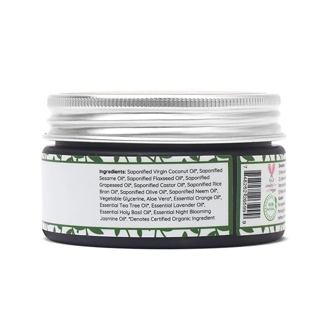 Organic Face Wash - Acne-Prone, Oily Skin Cleanser with Tea Tree Oil & Neem. All-Natural Ingredients for Blemishes, Redness & Blackheads, Vegan Formula For Teens, Women and Men