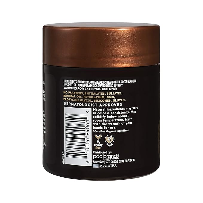 Cantu Skin Therapy Hydrating Raw Blends Body Butter Mango Butter Shea Butter and Coconut Oil, 5.5 Ounce