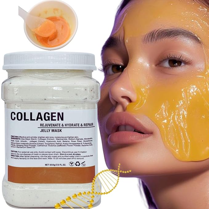 Jelly Masks for Facials Professional – Collagen Face Mask Jelly Powder – Jelly Face Mask Peel Off – Professional Face Mask Powder for Daily Moisturizing Skin Care