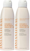 InstaNatural Skin Care Vitamin C SPF 50 Broad Spectrum Sunscreen Spray, Brightens & Hydrates, UVA, UVB Sun Protection Sunblock, with Aloe Vera & Botanicals, Aerosol Bottle, 5.5 Fl Oz (Pack of 2)