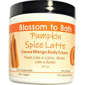 Blossom to Bath Pumpkin Spice Latte Cocoa Mango Body Cream (8 Ounce) - Phthalate Free Fragrance - Feels Like A Lotion And Works Like A Butter with a Warm Vanilla Spice Scent
