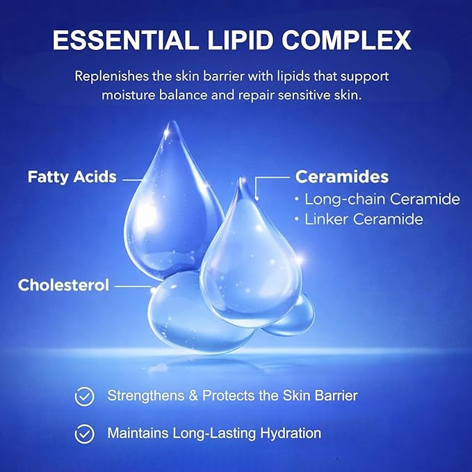 Korean Relief Moisturizer with Ceramides – 120H Lasting Hydration with Ceramide Capsules – Barrier Repair for Dry & Sensitive Skin, Non-Comedogenic – 80 mL / 2.70 fl oz (Unscented)