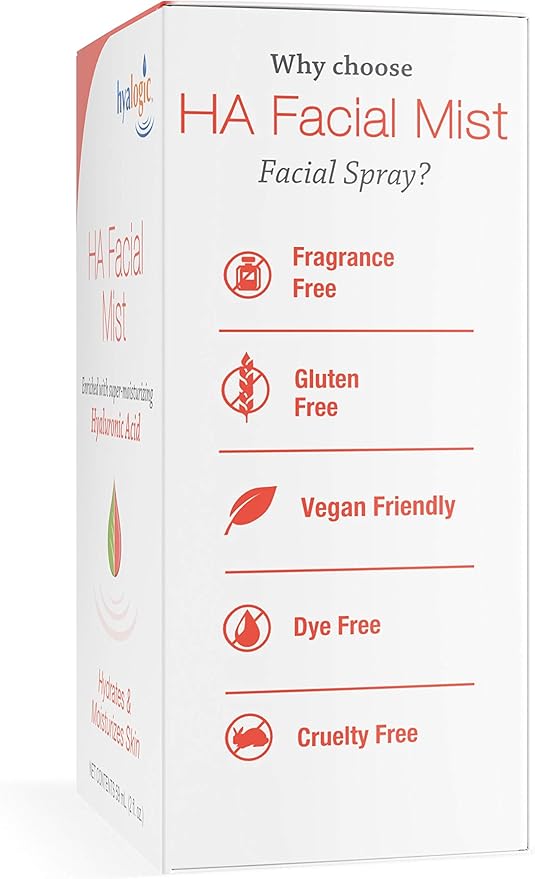 Episilk HA Facial Mist – Hydrating Hyaluronic Acid Spray for Skin Moisture, Helps with Wrinkle Reduction & Refreshing Non-Greasy Face Mist – 2 Ounce