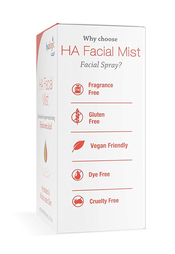 Episilk HA Facial Mist – Hydrating Hyaluronic Acid Spray for Skin Moisture, Helps with Wrinkle Reduction & Refreshing Non-Greasy Face Mist – 2 Ounce