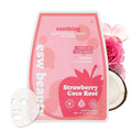 ESW Beauty Strawberry Coco Rosé Soothing Face Mask - Hydrating, Calming, Vegan Face Mask with Coconut Water, Green Tea, & Strawberry Extract for Sensitive Skin