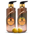 Marula Oil Shampoo and Conditioner Sets,Color Safe Ultra Moisture Sulfate Free Shampoo Conditioner Pack for All Hair Types, Moisturizing,Smoothing, Locks Moisture, Natural Repair, Pump Bottle