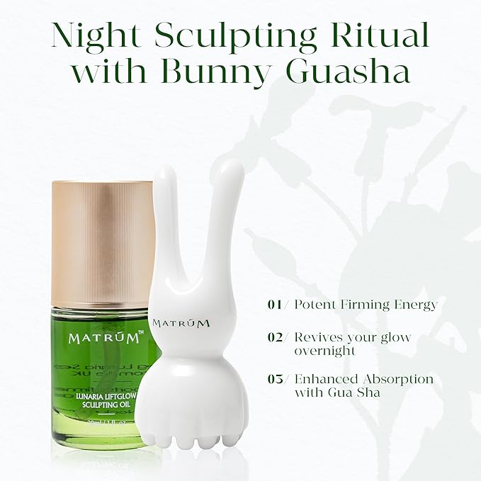 Organic Anti Aging Face Oil, 100% Natural Hydrating Brightening Serum, Squalane + Sea Buckthorn + Rosehip Oil, Vitamin E, Retinol, Antioxidant Gua Sha Oil for Sensitive & Dry Skin