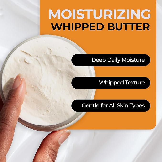 RA COSMETICS Whipped African Shea Butter with Cotton Candy – 100% Whipped Shea Body Butter from Ghana – Moisturizing Natural Skincare for Dry Skin, Hair, Scalp – Nourishes, Softens & Hydrates – 12oz