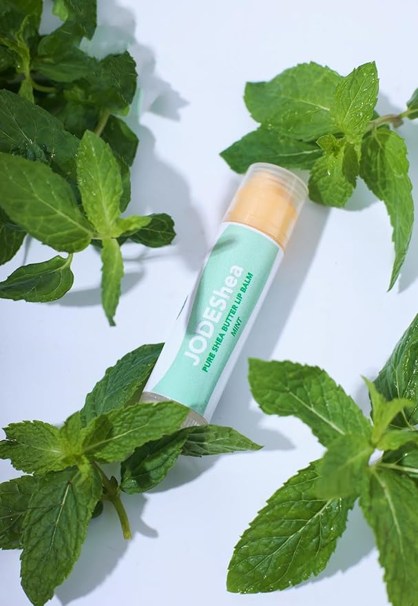Pure Shea Butter Lip Balm, MINT, Natural Soothing Formula