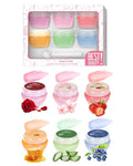 Lip Sleeping Mask Set-6 Pcs Lip Balm Hydrating Lip Mask Overnight Lip Treatment Care For Dry Cracked Lips,Day &Night Moisturize &Nourish Korean Lip Gloss For Women Improve Lip Color With Shea Butter