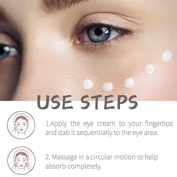 Evolvique Rosehip Under Eye Cream for Dark Circles - Eye Cream Anti Aging - Anti Wrinkle eye cream for Puffiness and Bags Under Eyes - Firming Eye Serum for Women - Best Under Eye Treatment for Bags