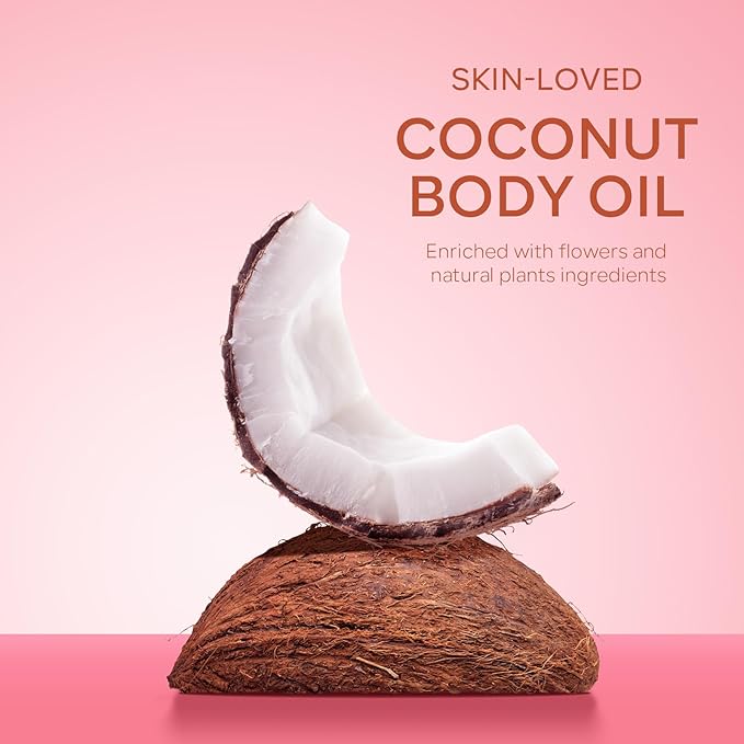 KYDA Travel Size Sunscreen,SPF 45 Sunscreen Spf Body Oil with Gold Mica, Sun-kissed Glow Skin Illuminator, Moisturizing Coconuts Summer Sunscreen, Water Resistant,3.38 fl oz, ROSE