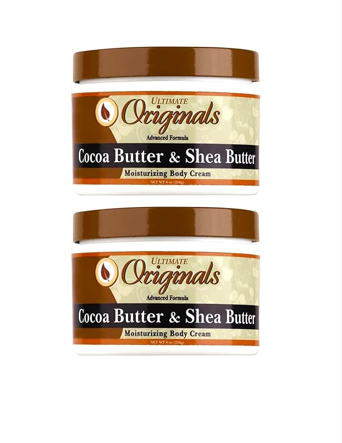 Ultimate Originals Cocoa Butter & Shea 8 Ounce Jar (Pack of 2)