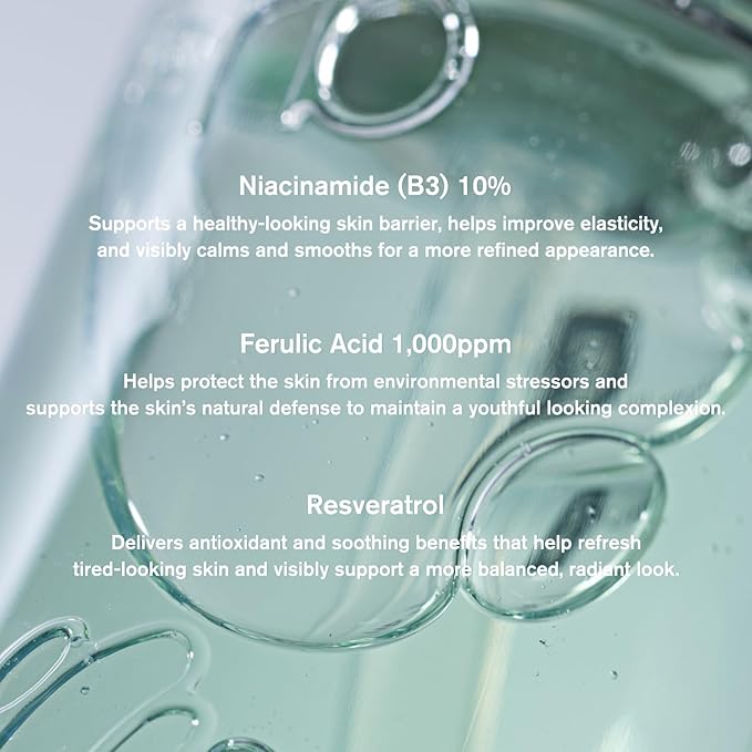 Urbanand G3 (Green Grape Glow) Niacin Serum, 1.69 fl oz, Vegan Korean Facial Serum with 10% Niacinamide and Ferulic Acid for Glowing Skin, Korean Skin Care