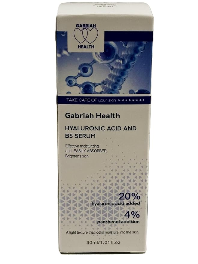 Hyaluronic Acid Serum 20% + B5 Serum for Face, Deep Hydration Skin Care, Plumping Moisturizer, Anti Aging, Lightweight, Fragrance Free, 1 fl oz