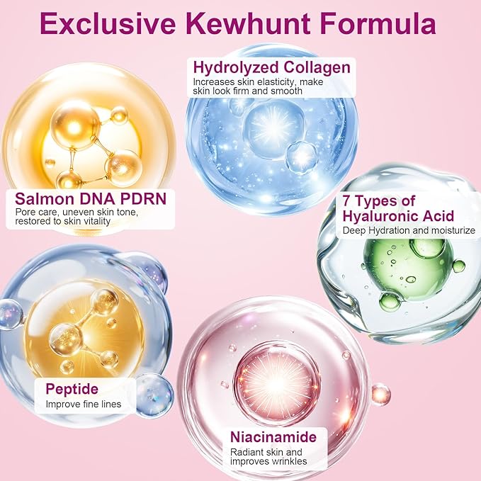 Salmon DNA PDRN Collagen Jelly Gel Mask,Overnight Face Mask,Hydrogel Mask with Niacinamide, Peptide for Glass Glow Skin - Elasticity, Hydrating, Firming,Plump,Fine Lines,Skincare 5ea Mothers Day Gifts