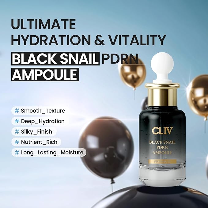 CLIV Premium Ampoule Facial Serum(1.01 fl oz, 30ml) (1.01 fl oz, BlackSnail PDRN)
