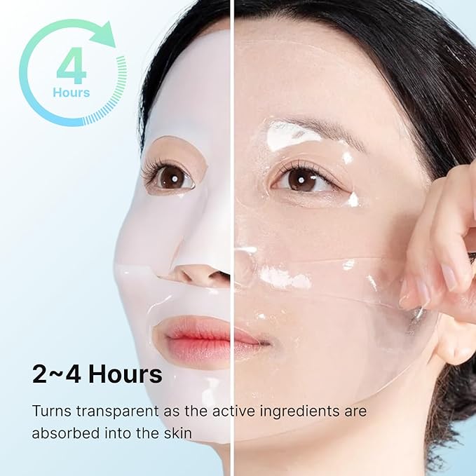 Vegan Collagen Deep Boosting Mask, Hydrating Overnight Face Mask, Pore Minimizing, Elasticity, Firming, Sleeping Hydrogel Mask for glass skin, Korean Skincare (1.41oz x 1ea)