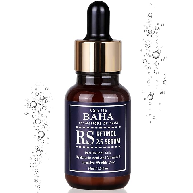 Retinol 2.5% Solution Facial Serum with Vitamin E - Facial, Age Spot Remover, High Strength Solution for Face without a Prescription, 1 Fl Oz (30ml)