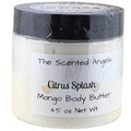 TSA Handmade Whipped Mango Citrus Splash Body Butter Cream, Luxury Body Lotion for Dry Skin, Daily Moisturizing Shea Butter, Sunflower Oil, Women, Men, Teens, 4.5 oz Jar (Citrus Splash, 4.5 oz)