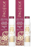 Pacifica Tinted Lip Balm – Color Quench Hydrating Flavored Lip Balm -Sugared Fig Flavor - Red Pink -w/Coconut Oil & Cocoa Butter Natural Clean Beauty Vegan & Dermatologist Tested (Pack of 2)