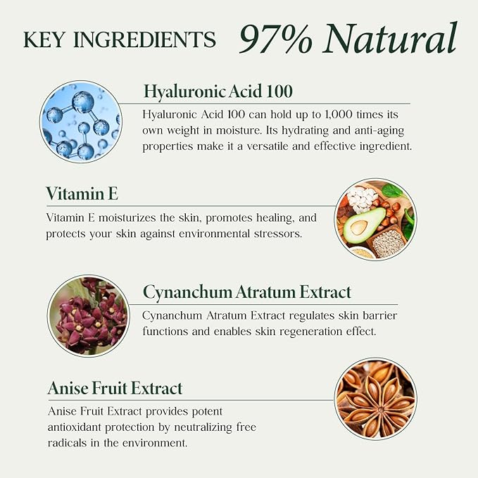 CLARA'S NEW YORK Hyaluronic Acid Facial Serum with Vitamin E – Hydrating & Moisturizing Face Serum – Lightweight, Fast Absorbing – 1 fl oz