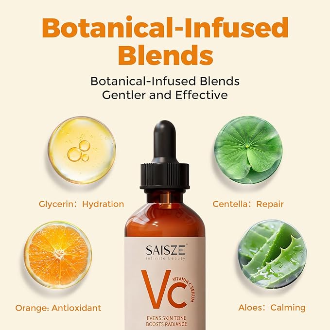 Vitamin C Serum for Face, Facial Serum for Dark Spot, Skin Care Gifts for Women, Mothers Day gifts, Anti Aging with Vitamin C, Hyaluronic Acid, 60ml