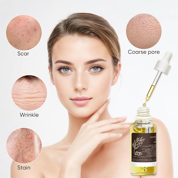 UWPU-IU Oil Natural Extraction of Bakuchiol, Wrinkles and Age Spots, Oil for Scars Enhancement of Skin Collagen Moisturized, for all Skin Types-30ml / 1 Oz