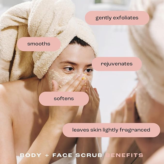 Natural Inspirations Grapefruit Bergamot Exfoliating Face + Body Scrub 6oz
