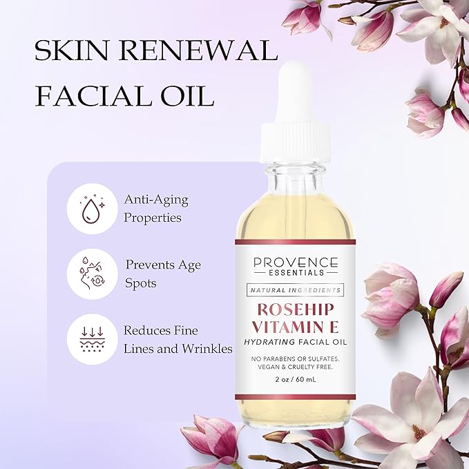 Rosehip Vitamin E Hydrating Facial Oil 2 oz