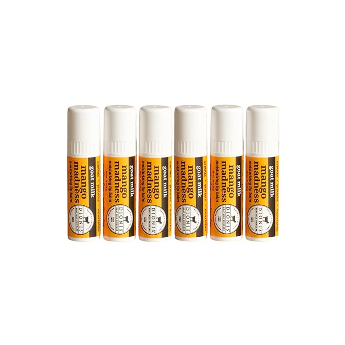 Dionis Goat Milk Lip Balm Mango Madness 0.28oz (Pack of 6)