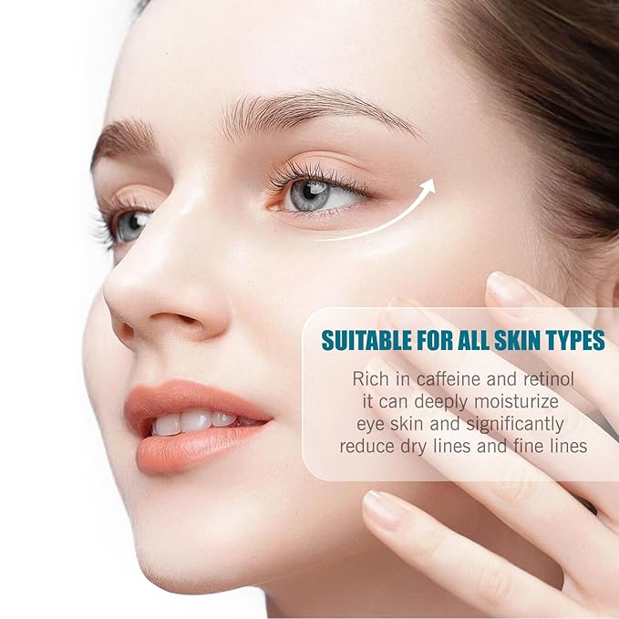 Soulight Caffeine Eye Stick, Anti-Aging Eye Balm, Advanced Revitalizing Eye Cream for Wrinkles, Dark Circles, Puffiness & Bags Under Eyes - Retinol Eye Cream Moisturizes, Softens & Nourish Skin