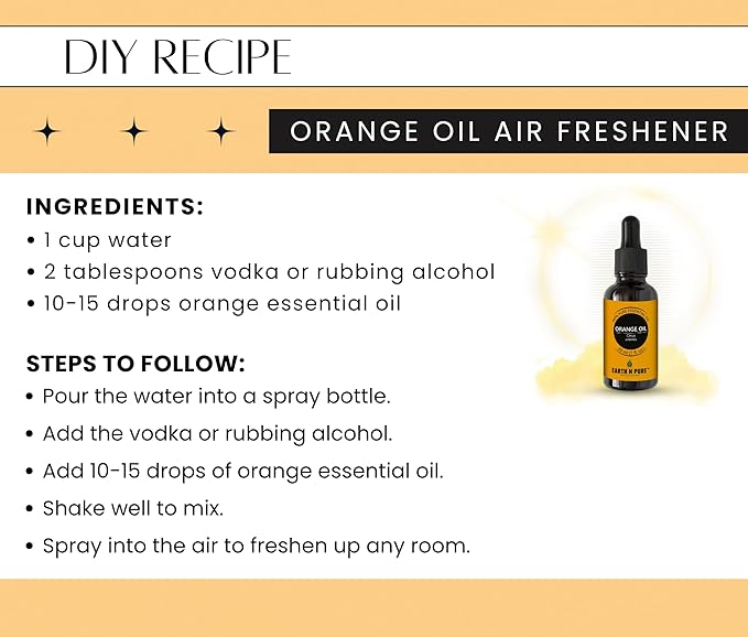 Earth N Pure Orange Essential Oil Natural and Therapeutic Grade 30 ml