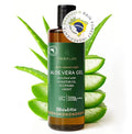 AHOALOE Brazilian Aloe Vera Gel - Multipurpose Moisturizing Natural Gel with Copaiba, Castor Oil and Fresh Mint and Natural for Face, Skin and Hair - After Sun Care, Sunburn Relief 8.4oz