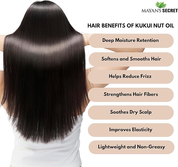 Pure Carrier and Essential Oils for Skin Care, Hair, Body Moisturizer for Face-Anti Aging Skin Care (Kukui Nut Oil, 4oz)