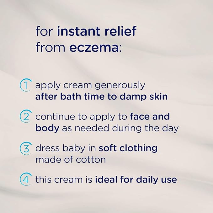Baby Dove Soothing-Cream To Soothe Delicate Baby Skin Eczema Care No Artificial Perfume or Color, Paraben Free, Phthalate Free 5.1 oz (Pack of 2)