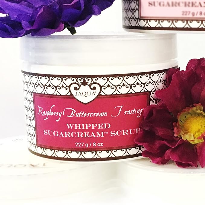 JAQUA Beauty Raspberry Buttercream Frosting Handmade Whipped Organic Sugarcream Scrub