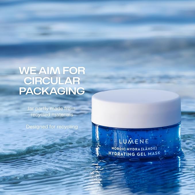 Lumene Nordic Hydra [LÄHDE] Oxygen Recovery 72H Hydra Gel Mask | Cooling, Hydrating Face Treatment | For Dry, Dehydrated Skin With Organic Nordic Birch Sap & Arctic Spring Water | Vegan | 150 ml