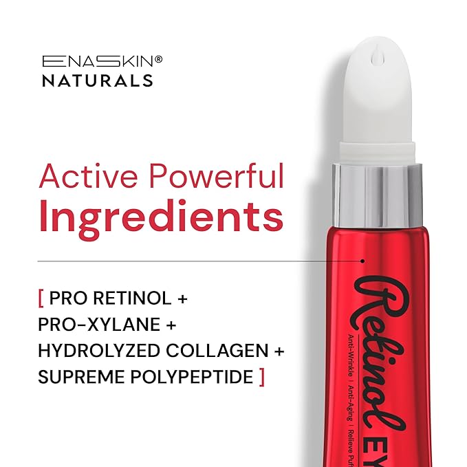 Retinol Eye Cream Anti Aging: Under Eye Wrinkle Repair for Women - Instant Tightening & Smoothing Eye Contour Fine Lines - Reduces Dark Circles, Puffiness, Eye Bags, 0.85 fl.oz