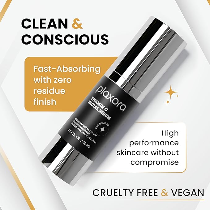 Vitamin C Brightening Serum – Anti Aging Face Serum with 15% 3-O-Ethyl Ascorbic Acid + 2% Arbutin + Peptide Complex & HA, 30 mL / 1.01 fl oz