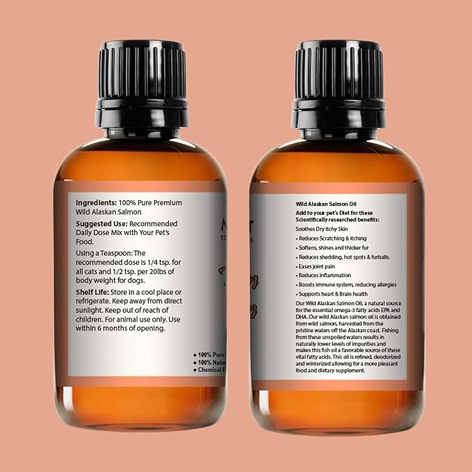 Mayan's Secret Pure Carrier and Essential oils for Skin Care, Hair, Body Moisturizer for Face-Anti Aging Skin Care (Wild Alaskan Salmon Oil, 4oz)
