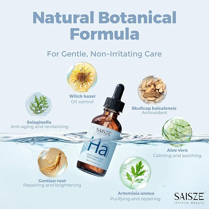 Hyaluronic Acid Serum, Hydrating and Moisturizing for Dry Skin, Anti Aging Skin Care Facial Serums, Gifts for Women, Teen Girl Gifts Trendy Stuff, 60ml